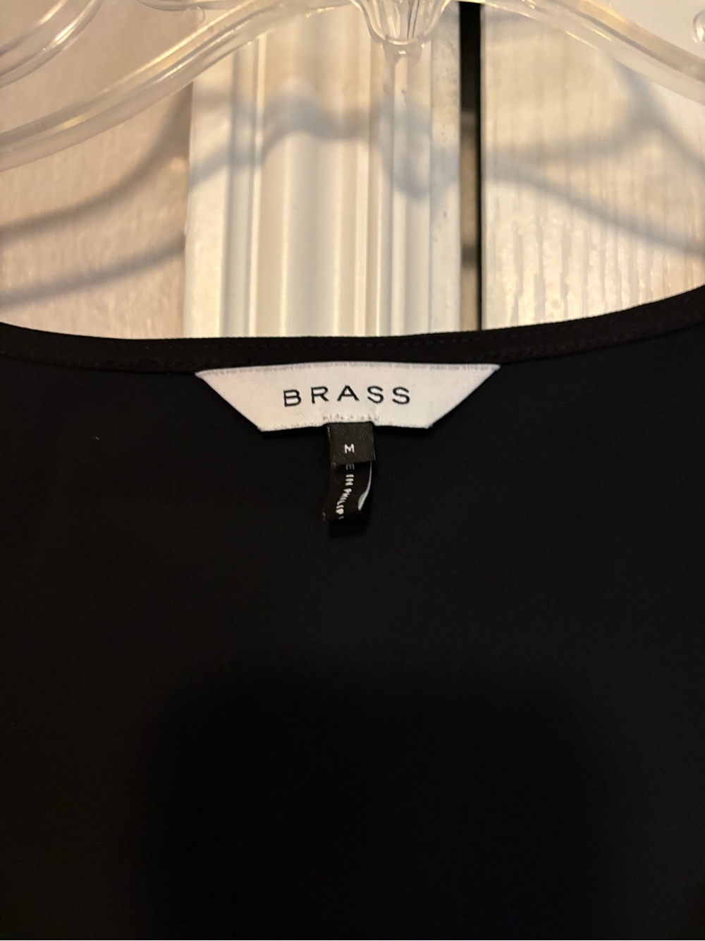 BRASS Women's Black Scoop Neck Tank Top
